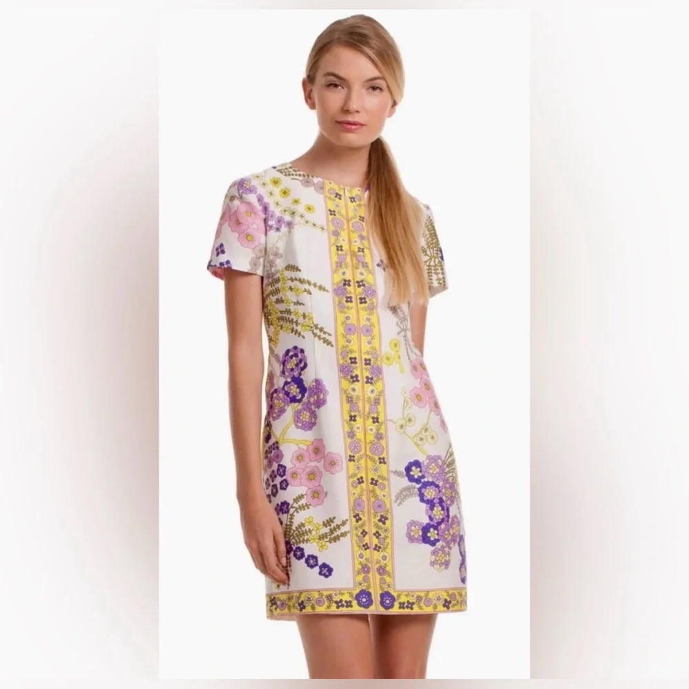 Trina Turk Arboretum Crescent Drive Ottoman mini shift dress 10 - Picture 3 of 8